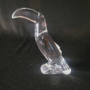 Baccarat Fine Crystal France Toucan Figurine Figure Sculpture No Box Singed